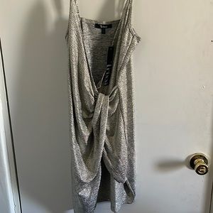 Silver dress size M , party dress